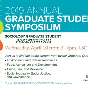 2019 Annual Sociology Graduate Student Symposium