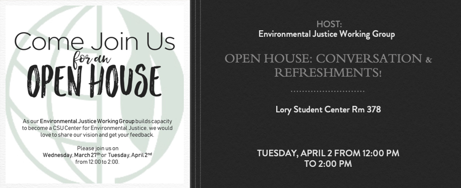 Environmental Justice Working Group Open House