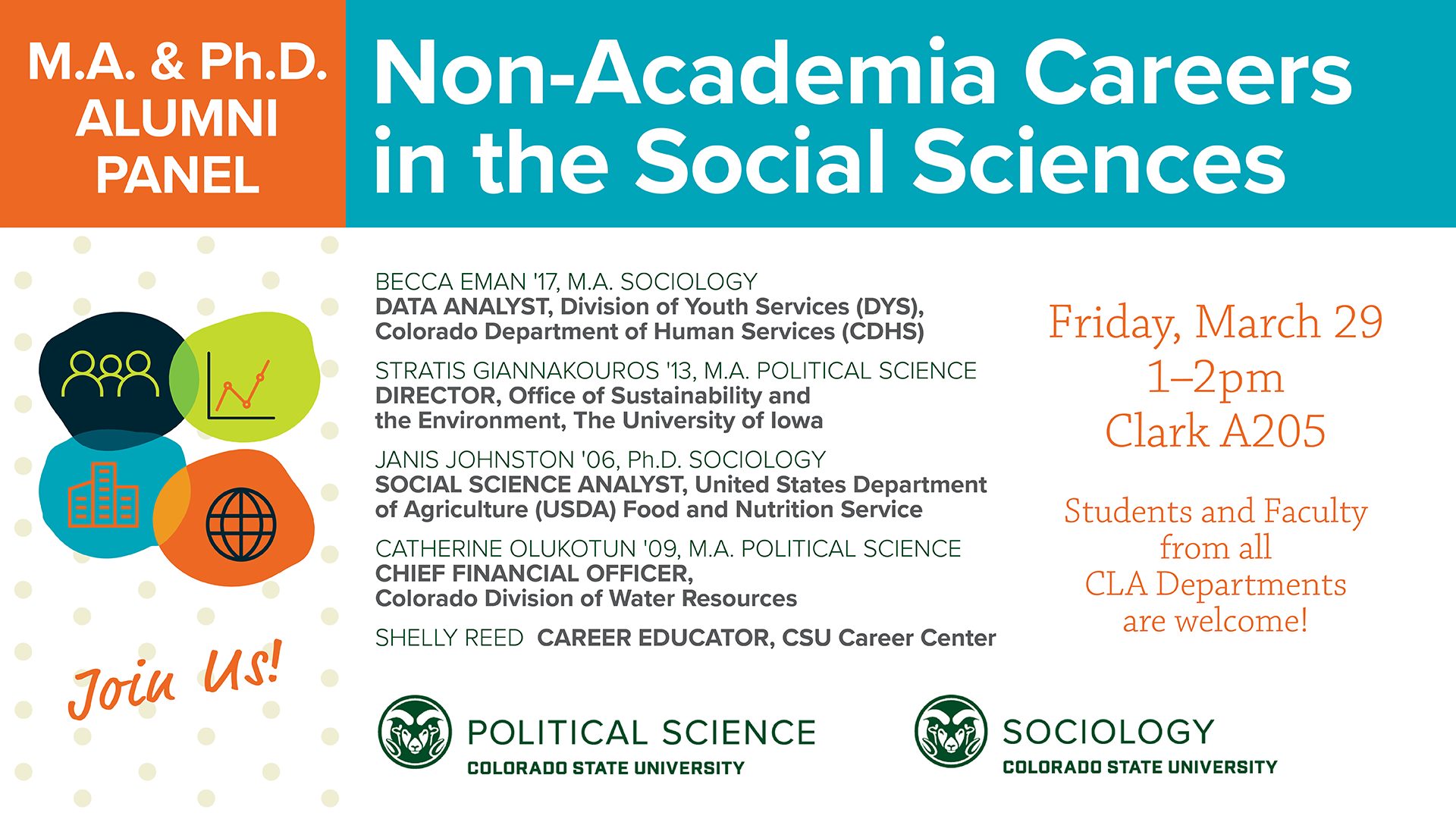 M.A. and Ph.D. Alumni Panel: Non-Academia Careers in the Social Sciences