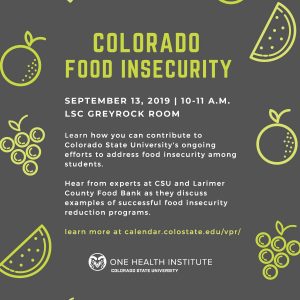 Josh Sbicca speaking at Colorado Food Insecurity program