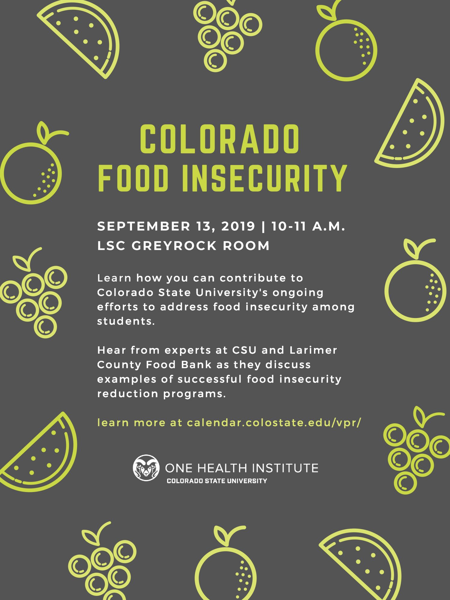 Josh Sbicca speaking at Colorado Food Insecurity program