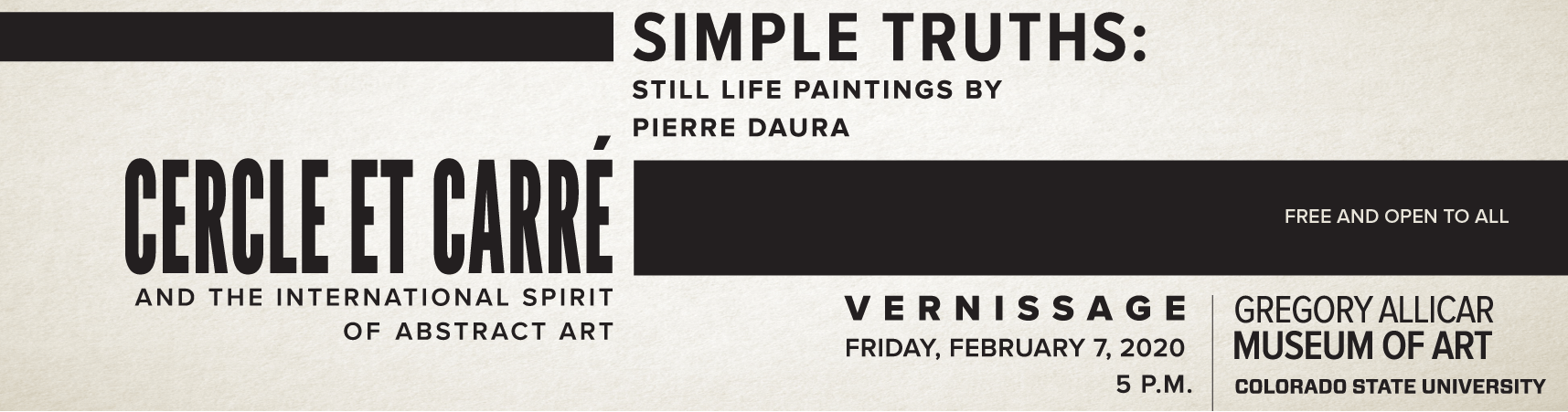 Vernissage (Preview Reception) Simple Truths: Still Life Paintings by Pierre Daura and Cercle et Carré and the International Spirit of Abstract Art