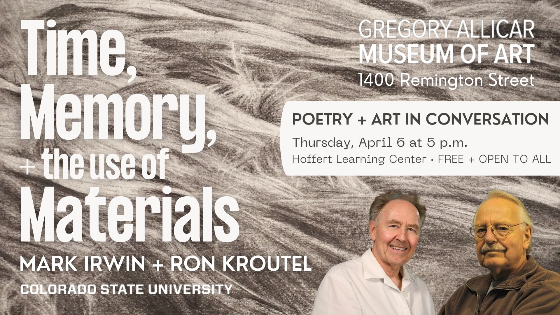 Mark Irwin and Ron Kroutel: Poetry and Art in Conversation