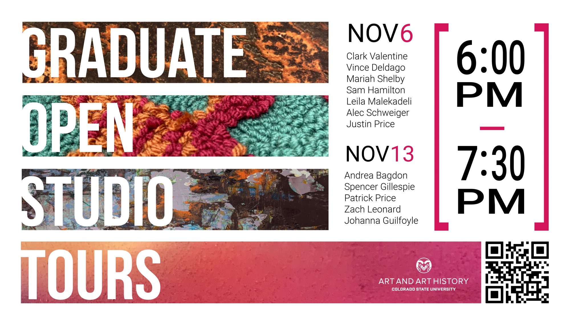 Graduate Open Studio Tours: 1st and 2nd Year Graduates
