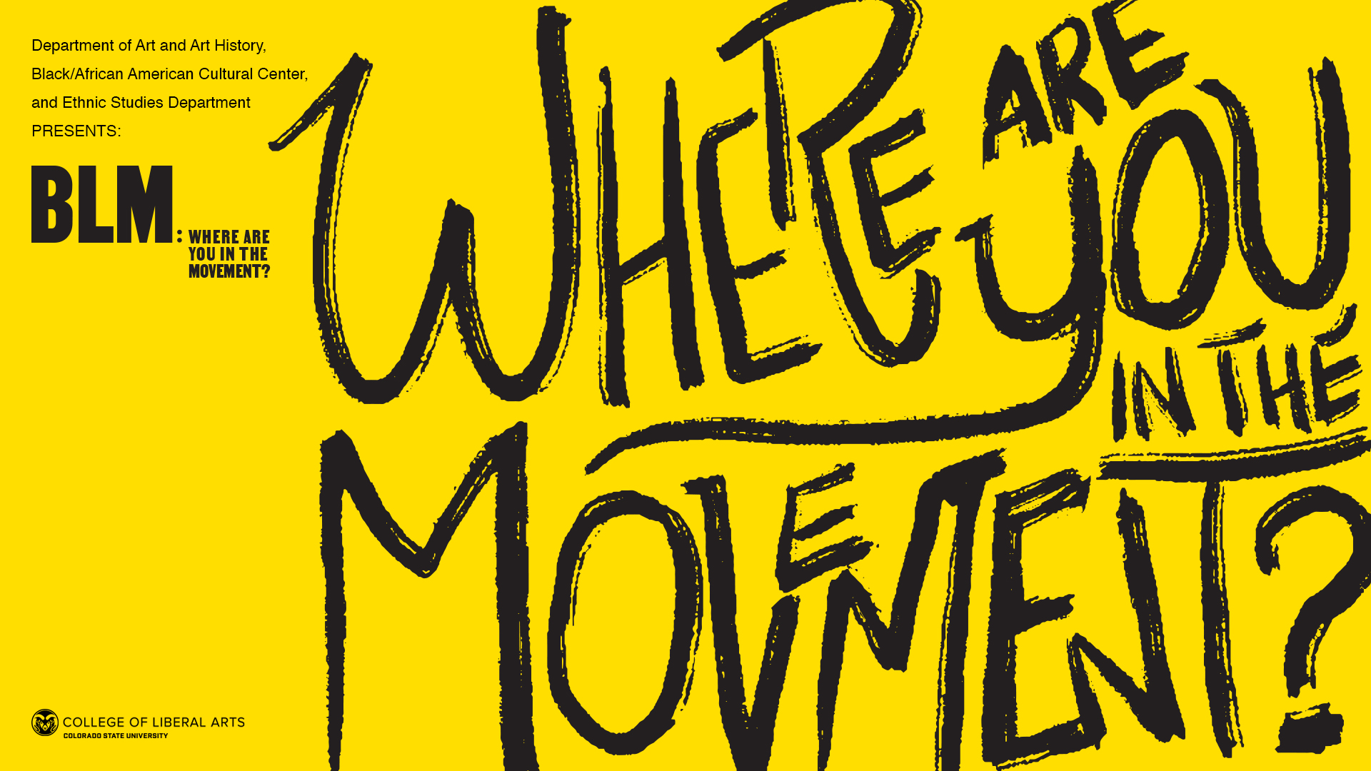 Engaged Art Walk: Black Lives Matter: Where are YOU in the Movement? Inaugural Installation