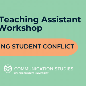 Graduate Teaching Assistant Workshop: Deescalating Student Conflict