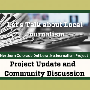 Deliberative Journalism Project community update 1 on Zoom