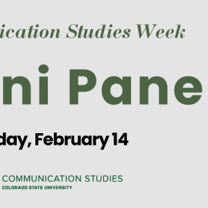 Communication Studies Week: Alumni Panels