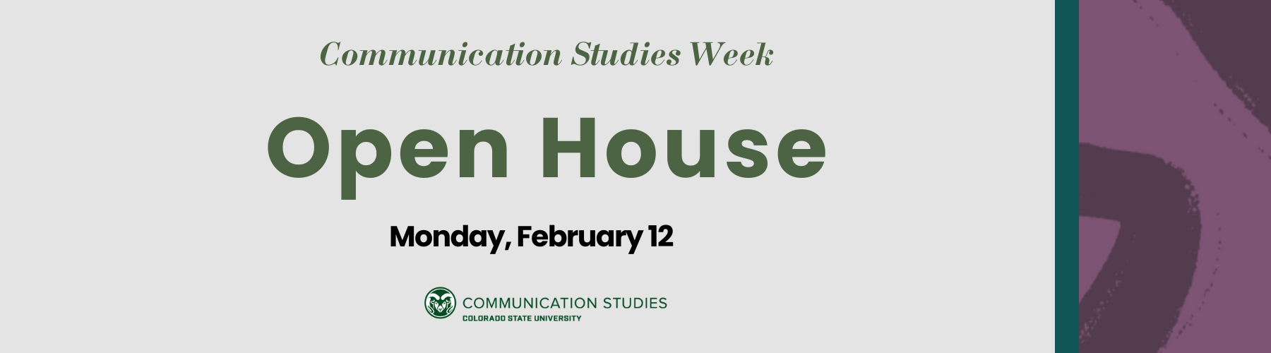 Communication Studies Week: Open House