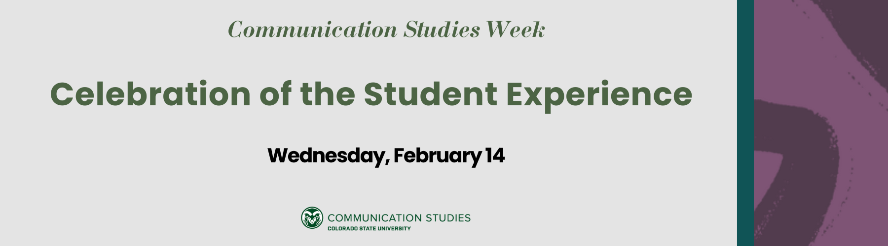 Communication Studies Week: Celebration of The Student Experience
