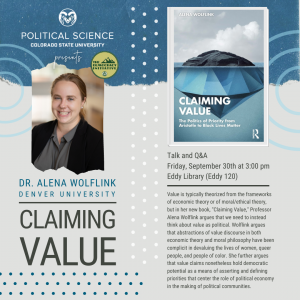 "Claiming Value" with Dr. Alena Wolflink