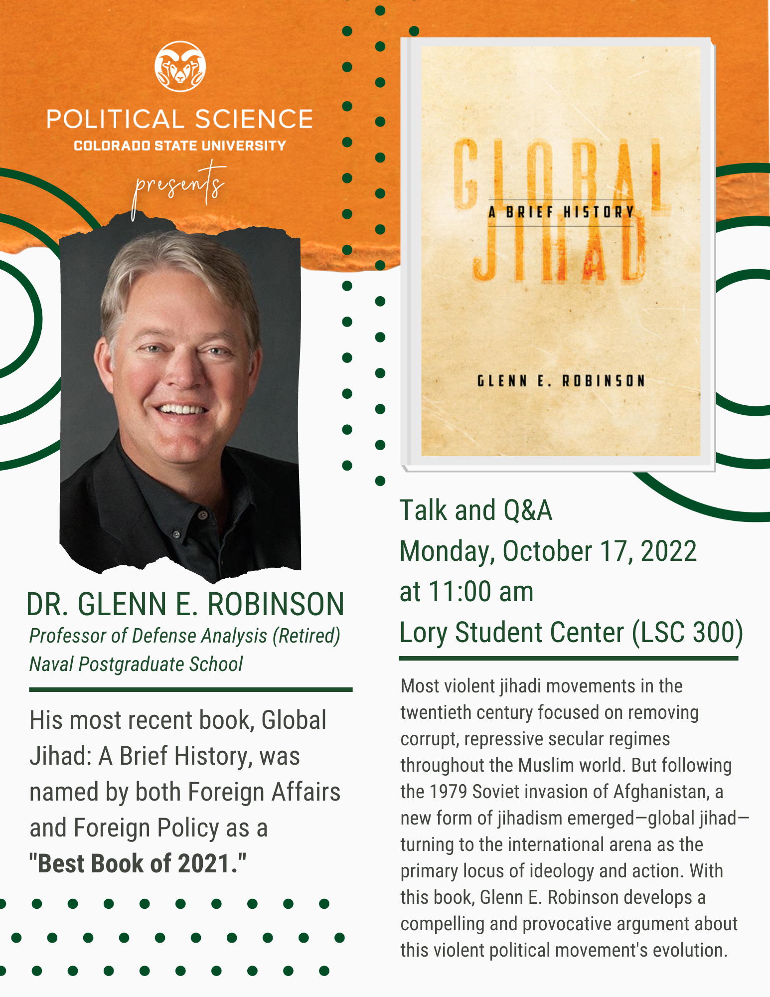 "Global Jihad: A Brief History" with Dr. Glenn E. Robinson