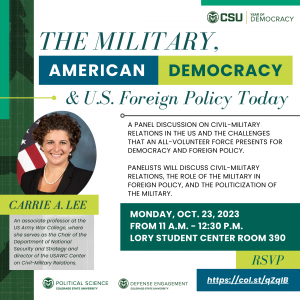The Military, American Democracy, and US Foreign Policy Today