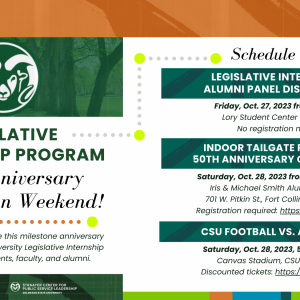 Legislative Internship Program 50th Anniversary Celebration Weekend
